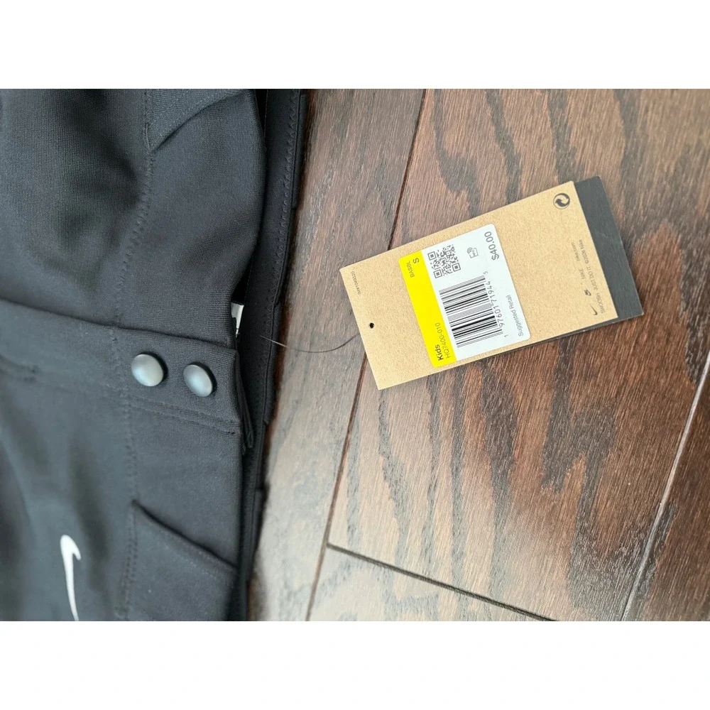 Nike Kids Black Baseball Pants Small HQ7400-010 New With Tags